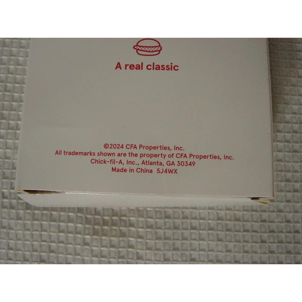 Chick-fil-A Original Chicken Sandwich Foil Bag Holiday Ornament 2024 LIMITED ED